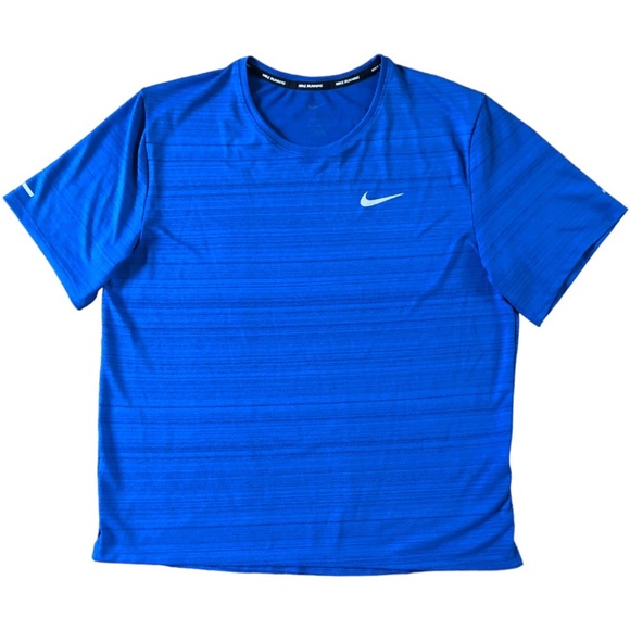 Nike Shirts Nike Mens Blue Dri Fit Running Tee Shirt Poshmark